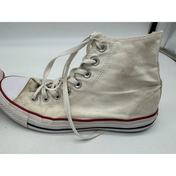 Vintage Converse Chuck Taylor All Star High-Top Sneakers Size 9.5 Beige Canvas - Picture 6 of 14